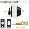 imageProbrico 1 Side Keyed Cylinder Deadbolt in Brushed Satin Nickel Keyway Keys Handleset 3 Keys AntiTheft Interiorampamp Exterior Door Hardware for Entrance Lock and Front GateBlack