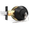 imageProbrico 1 Side Keyed Cylinder Deadbolt in Brushed Satin Nickel Keyway Keys Handleset 3 Keys AntiTheft Interiorampamp Exterior Door Hardware for Entrance Lock and Front GateBlack