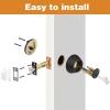 imageProbrico 1 Side Keyed Cylinder Deadbolt in Brushed Satin Nickel Keyway Keys Handleset 3 Keys AntiTheft Interiorampamp Exterior Door Hardware for Entrance Lock and Front GateOil Rubbed Bronze