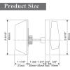imageProbrico 1 Side Keyed Cylinder Deadbolt in Brushed Satin Nickel Keyway Keys Handleset 3 Keys AntiTheft Interiorampamp Exterior Door Hardware for Entrance Lock and Front GateOil Rubbed Bronze