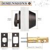 imageProbrico 1 Side Keyed Cylinder Deadbolt in Brushed Satin Nickel Keyway Keys Handleset 3 Keys AntiTheft Interiorampamp Exterior Door Hardware for Entrance Lock and Front GateOil Rubbed Bronze