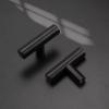 imageProbrico 15 Pack Flat Black Kitchen Cabinet Knobs 2 Inch Stainless Steel Single Hole Cabinet Pulls for Drawer Closet Dresser