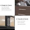 imageProbrico 15 Pack Flat Black Single Hole Cabinet Knobs 2quot Drawer Handle Pulls Kitchen Cupboard T Bar Knobs Stainless Steel Furniture HardwareBrushed Nickel