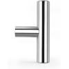 imageProbrico 15 Pack Flat Black Single Hole Cabinet Knobs 2quot Drawer Handle Pulls Kitchen Cupboard T Bar Knobs Stainless Steel Furniture HardwarePolished Chrome