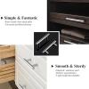 imageProbrico 15 Pack Flat Black Single Hole Cabinet Knobs 2quot Drawer Handle Pulls Kitchen Cupboard T Bar Knobs Stainless Steel Furniture HardwarePolished Chrome