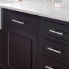 imageProbrico 15 Pack Flat Black Single Hole Cabinet Knobs 2quot Drawer Handle Pulls Kitchen Cupboard T Bar Knobs Stainless Steel Furniture HardwarePolished Chrome