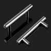 imageProbrico 15 Pack Flat Black Single Hole Cabinet Knobs 2quot Drawer Handle Pulls Kitchen Cupboard T Bar Knobs Stainless Steel Furniture HardwarePolished Chrome