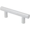 imageProbrico 15 Pack Flat Black Single Hole Cabinet Knobs 2quot Drawer Handle Pulls Kitchen Cupboard T Bar Knobs Stainless Steel Furniture HardwareWhite
