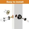 imageProbrico 2 Pack Oil Rubbed Bronze Single Cylinder Deadbolt Lock Set Keyed One Side Door Lock for Exterior and Interior Door All Keyed AlikeBlack
