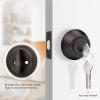 imageProbrico 2 Pack Oil Rubbed Bronze Single Cylinder Deadbolt Lock Set Keyed One Side Door Lock for Exterior and Interior Door All Keyed AlikeOil Rubbed Bronze