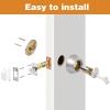 imageProbrico 2 Pack Oil Rubbed Bronze Single Cylinder Deadbolt Lock Set Keyed One Side Door Lock for Exterior and Interior Door All Keyed AlikeSatin Nickel