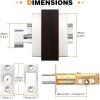 imageProbrico Satin Nickel Single Cylinder DeadboltKeyed One Side Deadbolt LockResidential Security Square Door Lock for Interior and Exterior2PackSatin Nickel