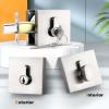 imageProbrico Satin Nickel Single Cylinder DeadboltKeyed One Side Deadbolt LockResidential Security Square Door Lock for Interior and Exterior2PackSatin Nickel