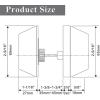 imageProbrico 3 Pack Satin Brushed Nickel Double Cylinder Deadbolt Lock Round Keyed Both Side Door LockKeyed AlikeBrushed Nickel