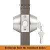 imageProbrico 3 Pack Satin Brushed Nickel Double Cylinder Deadbolt Lock Round Keyed Both Side Door LockKeyed AlikeBrushed Nickel