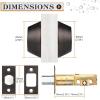 imageProbrico 3 Pack Satin Brushed Nickel Double Cylinder Deadbolt Lock Round Keyed Both Side Door LockKeyed AlikeOil Rubbed Bronze