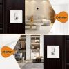 imageProbrico Black Double Cylinder DeadboltKeyed Both SideResidential Security Square Door Lock for Interior and Exterior2PackSatin Nickel