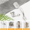imageProbrico Black Lower Half Front Entry Handleset Heavy Duty Entry Door Handle with Interior Reversible Handed Lever Lock Grip Handle with Wave Lever Keyless Door Locks 1PackSatin Nickel