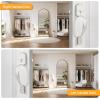 imageProbrico Black Lower Half Front Entry Handleset Heavy Duty Entry Door Handle with Interior Reversible Handed Lever Lock Grip Handle with Wave Lever Keyless Door Locks 1PackSatin Nickel