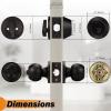 imageProbrico Door Knob and Deadbolt Set Exterior Door Lock Set 4 Pack Enrty Door Locks with Single Cylinder Deadbolt with The Same Keys Brushed Nickel Keyed AlikeOil Rubbed Bronze