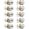 imageProbrico Door Knob and Deadbolt Set Exterior Door Lock Set 4 Pack Enrty Door Locks with Single Cylinder Deadbolt with The Same Keys Brushed Nickel Keyed AlikeBrushed Nickel