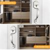 imageProbrico Double Sided Oil Rubbed Brown Front Door Handle SetExteriorInterior Keyless French Door HandlesEntry Handleset Passage Heavy Duty Door Lock Set with No Lock1PackSatin Nickel