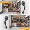 imageProbrico Double Sided Oil Rubbed Brown Front Door Handle SetExteriorInterior Keyless French Door HandlesEntry Handleset Passage Heavy Duty Door Lock Set with No Lock1PackBlack