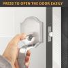 imageProbrico Double Sided Oil Rubbed Brown Front Door Handle SetExteriorInterior Keyless French Door HandlesEntry Handleset Passage Heavy Duty Door Lock Set with No Lock1PackSatin Nickel