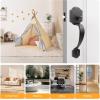imageProbrico Double Sided Oil Rubbed Brown Front Door Handle SetExteriorInterior Keyless French Door HandlesEntry Handleset Passage Heavy Duty Door Lock Set with No Lock1PackOil Rubbed Brown