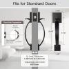 imageProbrico Double Sided Oil Rubbed Brown Front Door HandleExteriorInterior Keyless Square Front Door HandlesetEntry Handleset with No Lock1PackOil Rubbed Brown