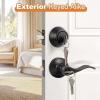 imageProbrico Entrance Door Lever Deadbolt Sets Oil Rubbed Bronze Entry Lever Deabolt Set Keyed Alike Drop Lever with Single Cylinder Deadbolts Combo Pack Exterior Gate Front Door Keyed Hardware 4 PackOil Rubbed Bronze