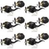 imageProbrico Entrance Door Lever Deadbolt Sets Oil Rubbed Bronze Entry Lever Deabolt Set Keyed Alike Drop Lever with Single Cylinder Deadbolts Combo Pack Exterior Gate Front Door Keyed Hardware 4 PackOil Rubbed Bronze