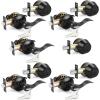 imageProbrico Entrance Door Lever Deadbolt Sets Oil Rubbed Bronze Entry Lever Deabolt Set Keyed Alike Drop Lever with Single Cylinder Deadbolts Combo Pack Exterior Gate Front Door Keyed Hardware 4 PackBlack