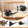 imageProbrico Entrance Door Lever Deadbolt Sets Oil Rubbed Bronze Entry Lever Deabolt Set Keyed Alike Drop Lever with Single Cylinder Deadbolts Combo Pack Exterior Gate Front Door Keyed Hardware 4 PackBlack