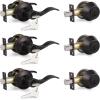 imageProbrico Entrance Door Lever Deadbolt Sets Oil Rubbed Bronze Entry Lever Deabolt Set Keyed Alike Drop Lever with Single Cylinder Deadbolts Combo Pack Exterior Gate Front Door Keyed Hardware 4 PackOil Rubbed Bronze