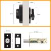 imageProbrico Exterior Door Lock Set Gold Front Door Lock Set Entry Door Locksets with Deadbolt Single Cylinder Front Door Handle and Deadbolt Set 1 SetOil Rubbed Bronze