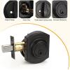 imageProbrico Exterior Door Lock Set Gold Front Door Lock Set Entry Door Locksets with Deadbolt Single Cylinder Front Door Handle and Deadbolt Set 1 SetOil Rubbed Bronze