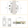 imageProbrico Exterior Door Lock Set Gold Front Door Lock Set Entry Door Locksets with Deadbolt Single Cylinder Front Door Handle and Deadbolt Set 1 SetSatin Nickel