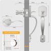 imageProbrico Exterior Door Lock Set Gold Front Door Lock Set Entry Door Locksets with Deadbolt Single Cylinder Front Door Handle and Deadbolt Set 1 SetSatin Nickel