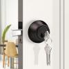imageProbrico Keyed Alike Double Cylinder Deadbolt 2 Side Both Keyed Round Modern Contemporary Deadbolt Door Lock for Interior and Exterior Satin Nickel 2 PackOil Rubbed Bronze