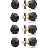 imageProbrico Keyed Alike Double Cylinder Deadbolt 2 Side Both Keyed Round Modern Contemporary Deadbolt Door Lock for Interior and Exterior Satin Nickel 2 PackOil Rubbed Bronze