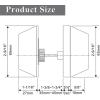 imageProbrico Keyed Alike Double Cylinder Deadbolt 2 Side Both Keyed Round Modern Contemporary Deadbolt Door Lock for Interior and Exterior Satin Nickel 2 PackBrushed Nickel