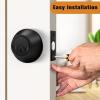 imageProbrico Keyed Alike Double Cylinder Deadbolt 2 Side Both Keyed Round Modern Contemporary Deadbolt Door Lock for Interior and Exterior Satin Nickel 2 PackBlack