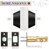 imageProbrico Keyed Alike Double Cylinder Deadbolt 2 Side Both Keyed Round Modern Contemporary Deadbolt Door Lock for Interior and Exterior Satin Nickel 2 PackBlack