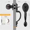 imageProbrico Oil Rubbed Brown Front Door Handle SetAntique Exterior Door Handle with Interior Door KnobEntry Handleset with No Lock1PackOil Rubbed Brown