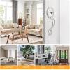 imageProbrico Oil Rubbed Brown Front Door Handle SetAntique Exterior Door Handle with Interior Door KnobEntry Handleset with No Lock1PackSatin Nickel