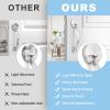 imageProbrico Oil Rubbed Brown Round Front Door HandlesetEntry Door Handle Set with Door KnobExteriorInterior Passage Door Handle Reversible for Right and Left Handed1PackSatin Nickel