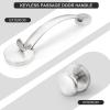 imageProbrico Oil Rubbed Brown Round Front Door HandlesetEntry Door Handle Set with Door KnobExteriorInterior Passage Door Handle Reversible for Right and Left Handed1PackSatin Nickel