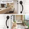 imageProbrico Oil Rubbed Brown Round Front Door HandlesetEntry Door Handle Set with Door KnobExteriorInterior Passage Door Handle Reversible for Right and Left Handed1PackOil Rubbed Brown