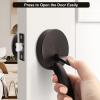 imageProbrico Oil Rubbed Brown Round Front Door HandlesetEntry Door Handle Set with Door KnobExteriorInterior Passage Door Handle Reversible for Right and Left Handed1PackOil Rubbed Brown